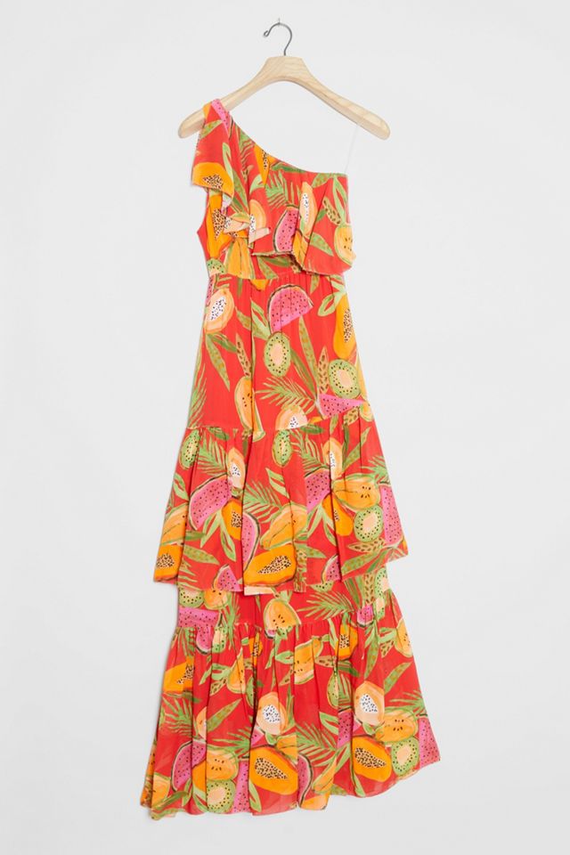 knee length dresses for ladies Papaya Salad Scarf Mini Dress  FARM Rio