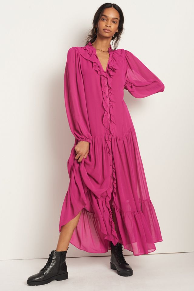 Farm Rio Culebra Ruffled Maxi Dress | Anthropologie