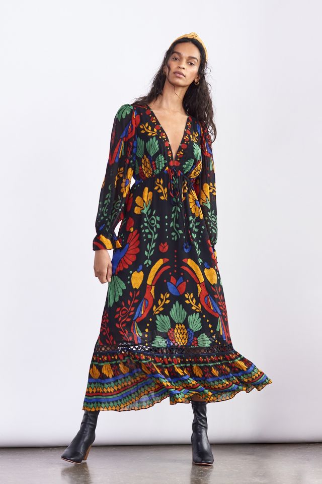 Farm Rio Georgette Maxi Dress | Anthropologie