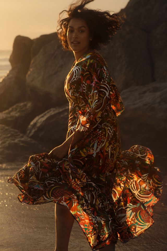 Farm Rio Wrap Maxi Dress #9