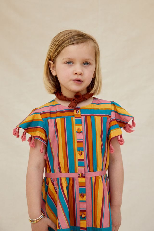 Farm Rio Rainbow Stripe Kids Dress #1