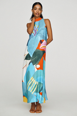 Farm Rio Halter Maxi Dress | Anthropologie