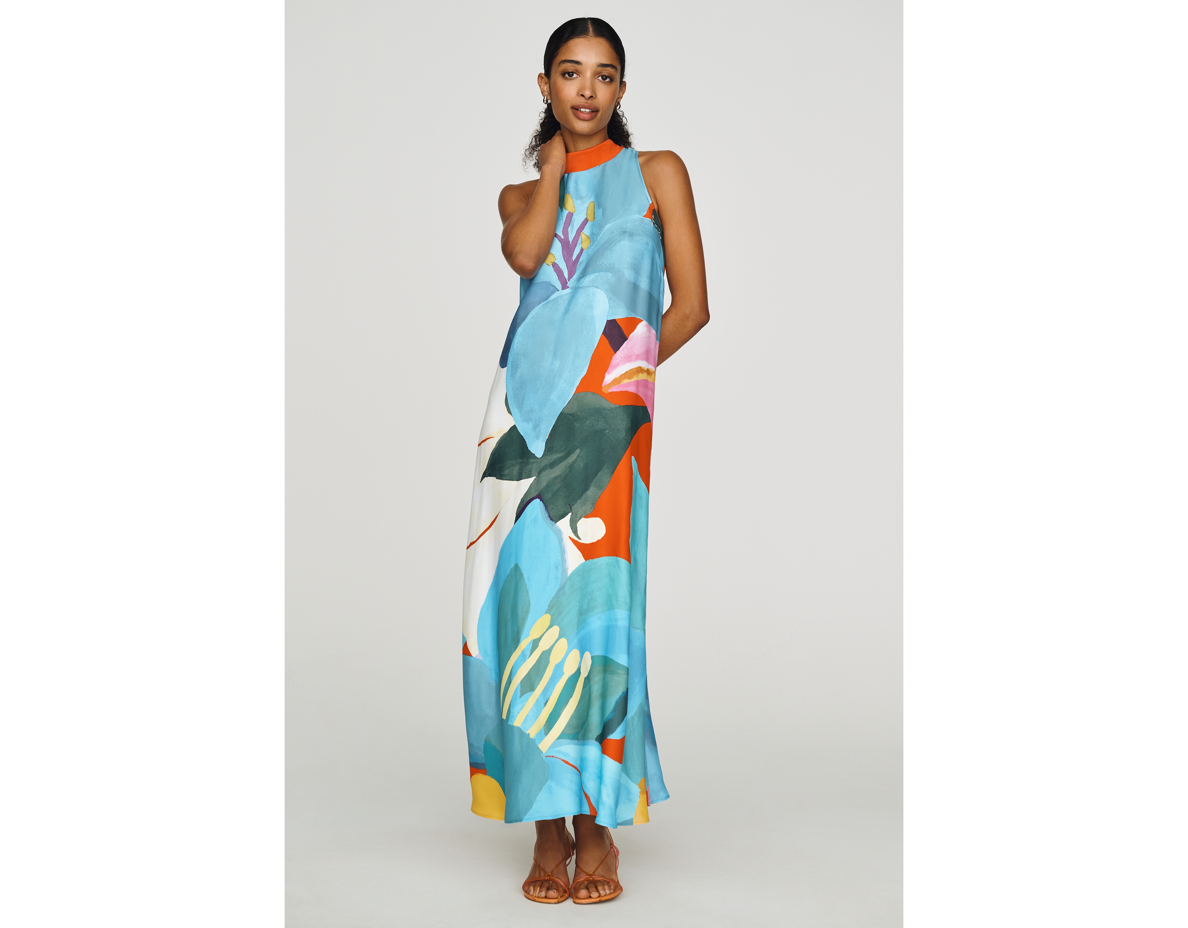 Farm Rio Halter Maxi Dress
