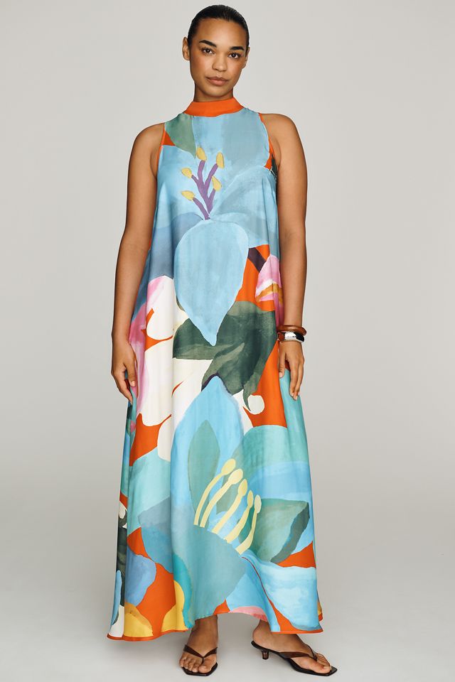Farm Rio Halter Maxi Dress #3