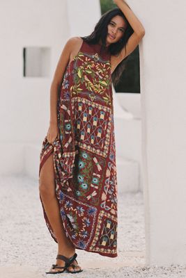 Farm Rio Halter Maxi Dress