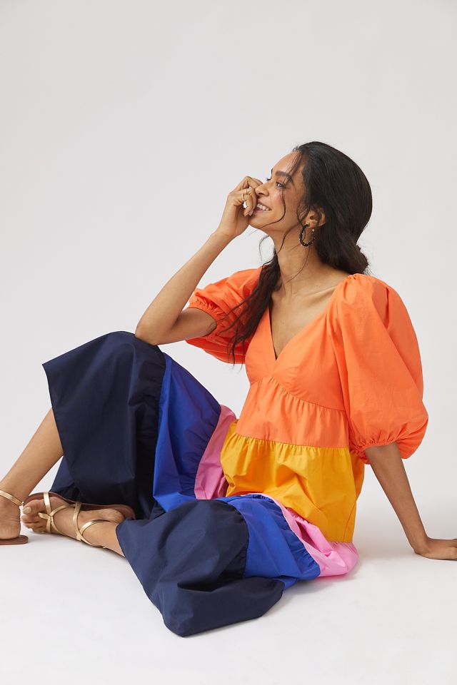 Anthropologie color block dress sale