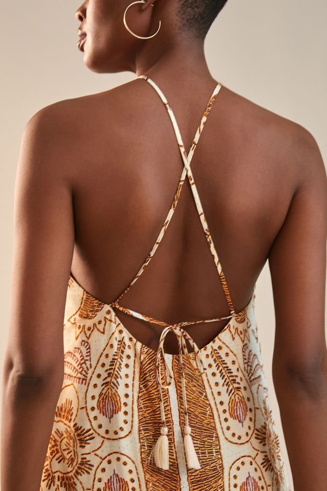 Farm x Anthropologie Boho Halter Mini Dress #2