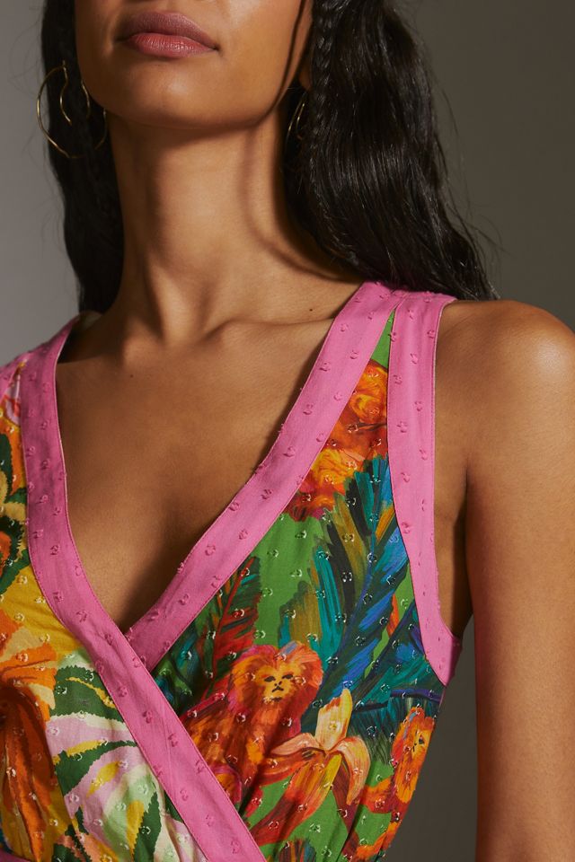 Farm x Anthropologie Palm Wrap Maxi Dress #1