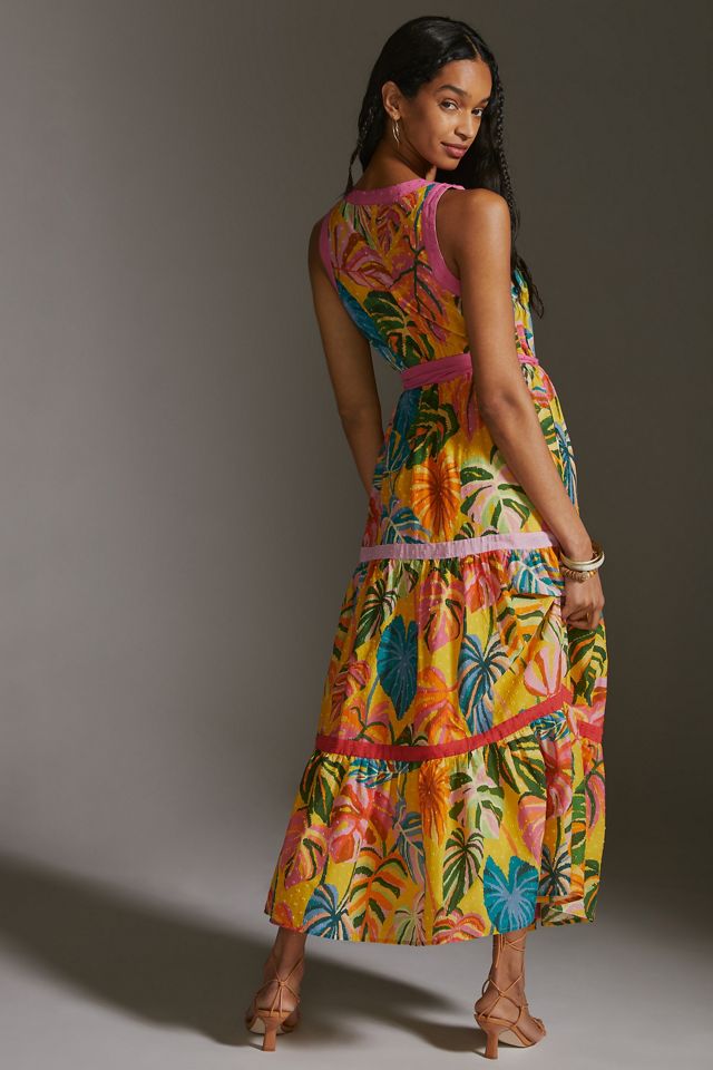 Farm x Anthropologie Palm Wrap Maxi Dress #2