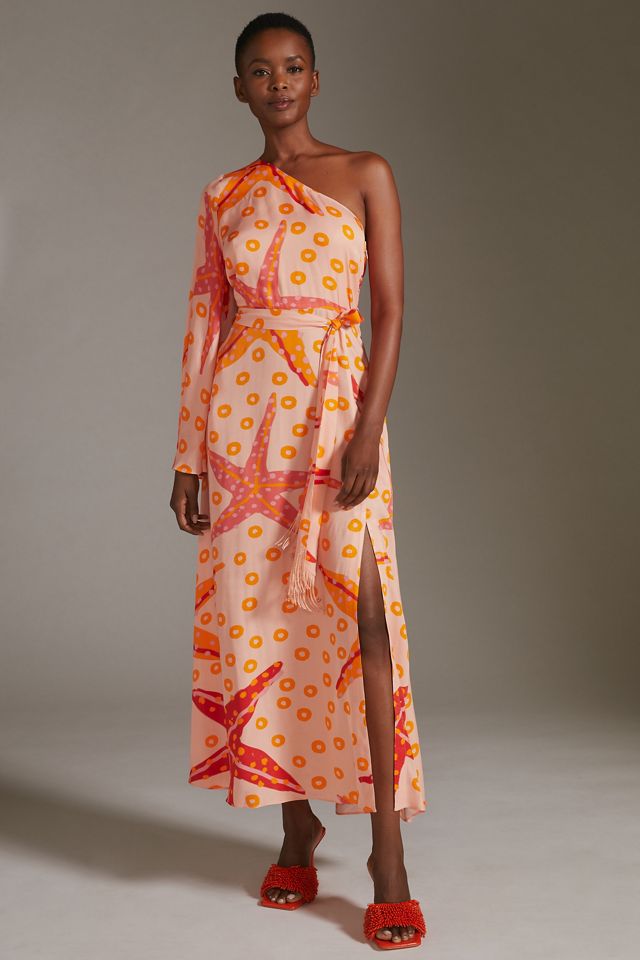 Farm x Anthropologie One-Shoulder Starfish Maxi Dress #3