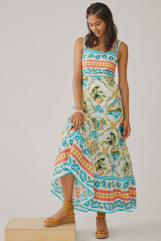 Farm x Anthropologie Printed Maxi Dress #3