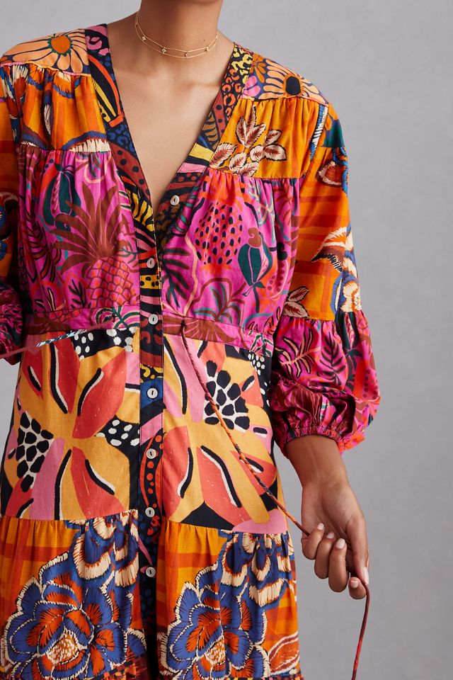 Farm Rio Button-Front Maxi Dress #2