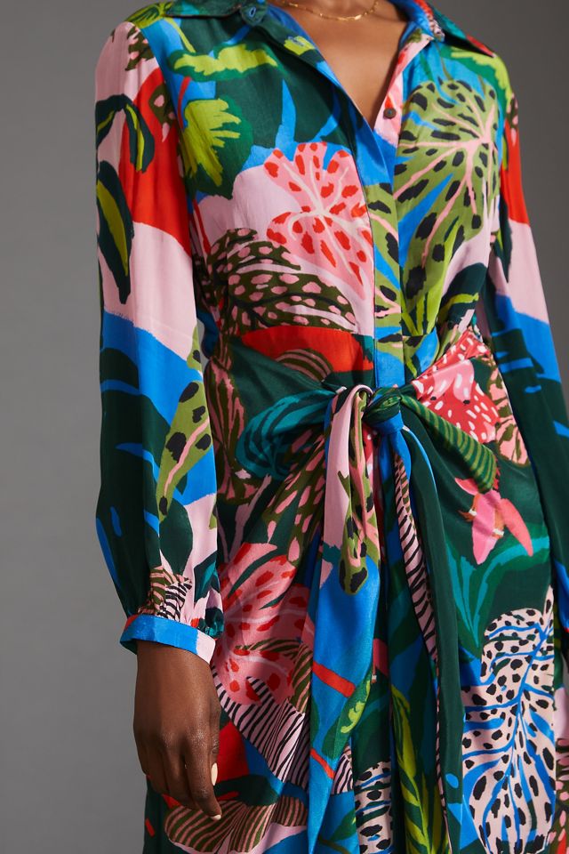 Farm x Anthropologie Twist-Front Midi Dress #3