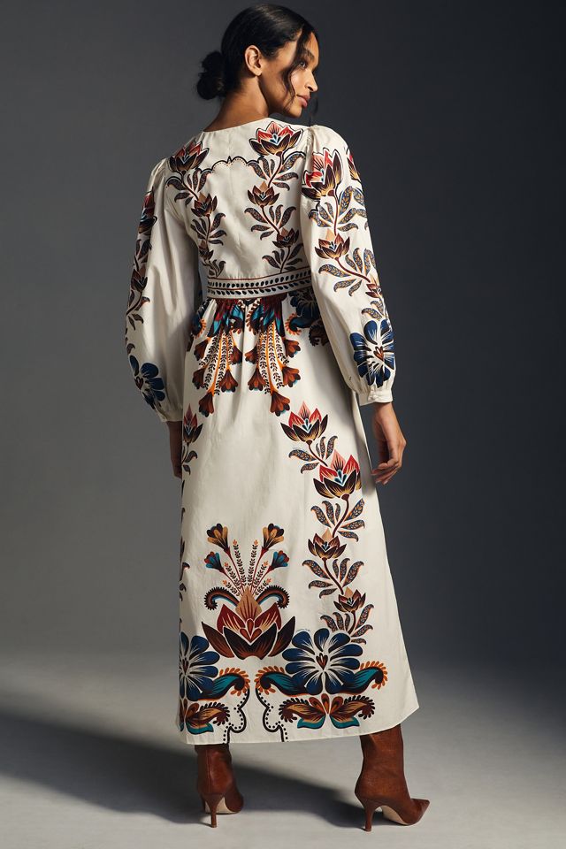Farm x Anthropologie V-Neck Maxi Dress #1