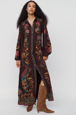 Farm x Anthropologie Printed Maxi Dress