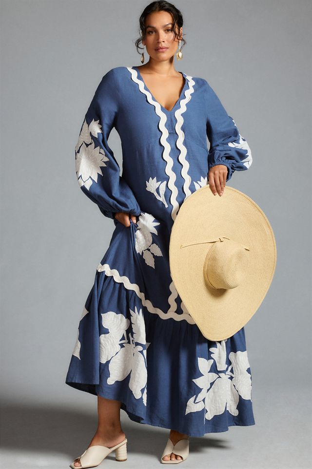 Farm Rio Embroidered Long-Sleeve Dress #5