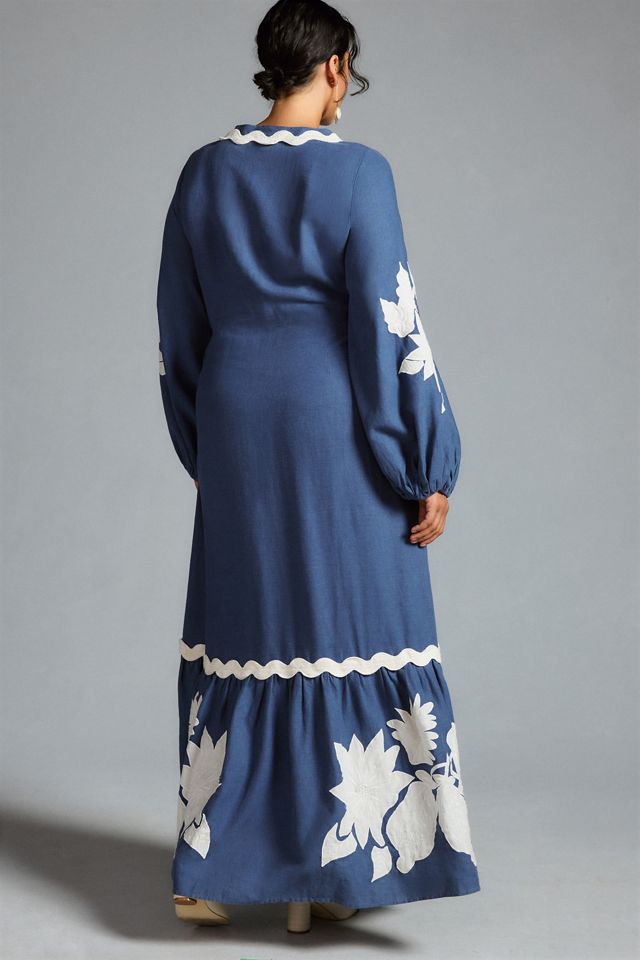 Farm Rio Embroidered Long-Sleeve Dress #6