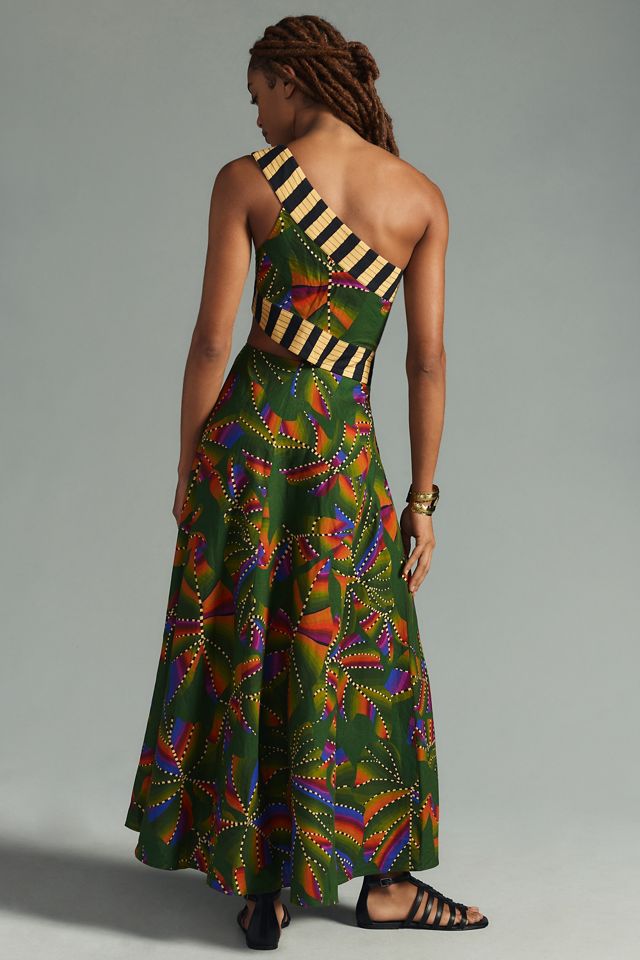 ワンピース FARM Rio DRESS (337211 L0029) Farm Rio One-Shoulder Cutout Dress | Anthropologie