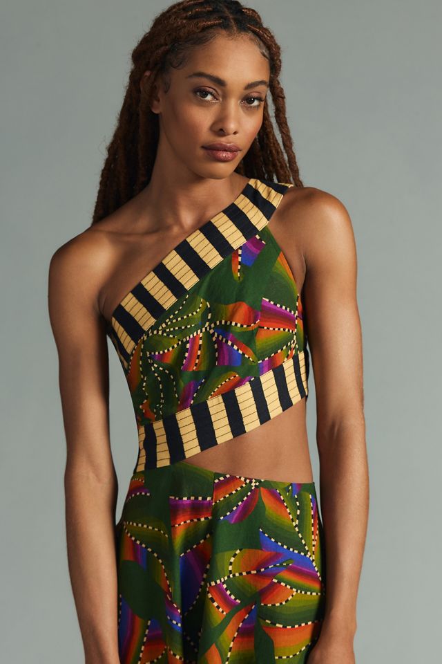 Farm Rio One-Shoulder Cutout Dress #2