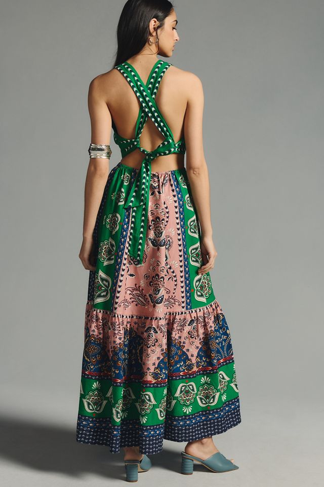 Farm Rio Cutout Halter Dress #2