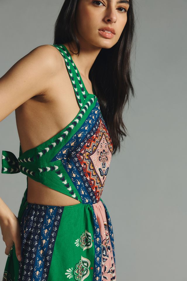 Farm Rio Cutout Halter Dress #3