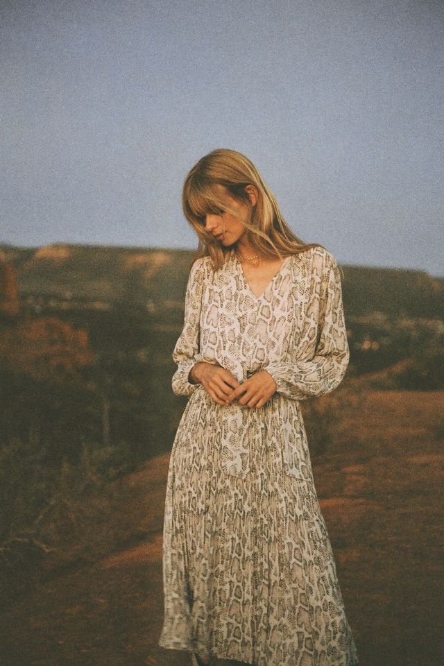 Anthropologie 2025 snakeskin dress