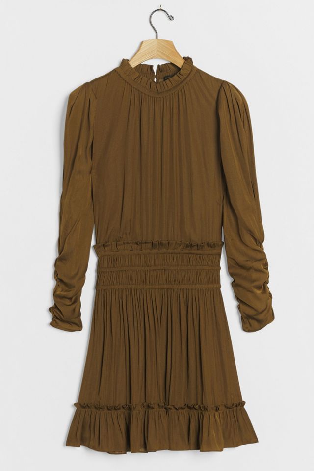 Serena Pleated Mini Dress | Anthropologie