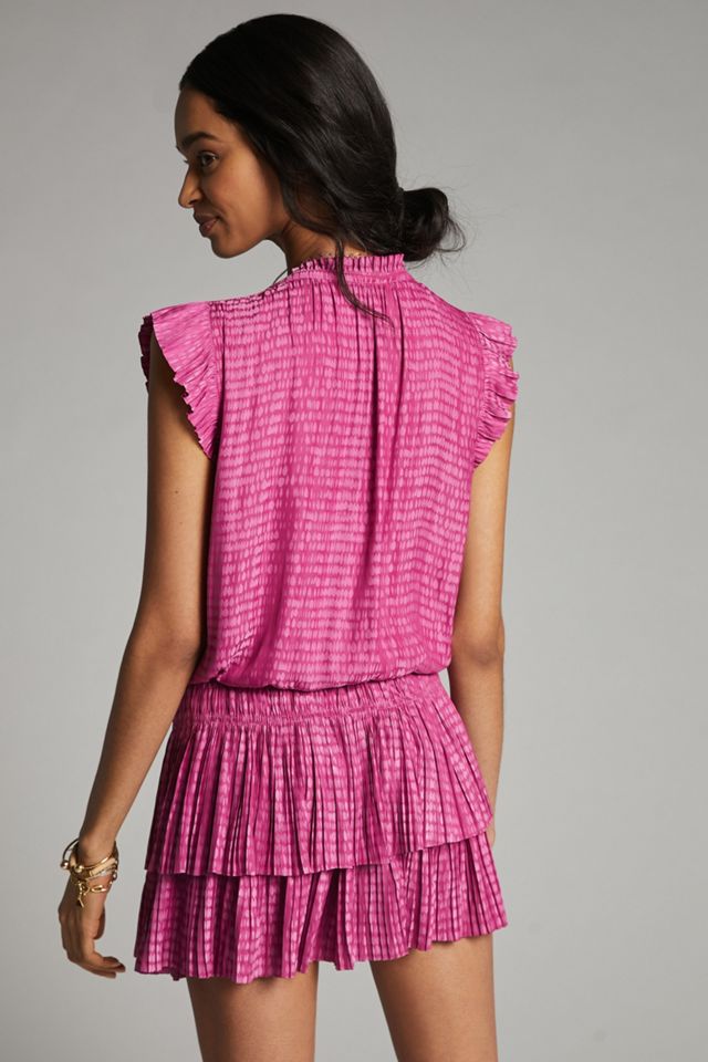 Maude Smocked Mini Dress | Anthropologie