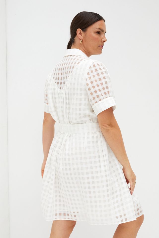 Windowpane Mini Dress #5