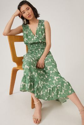 Alissa Floral Midi Dress | Anthropologie