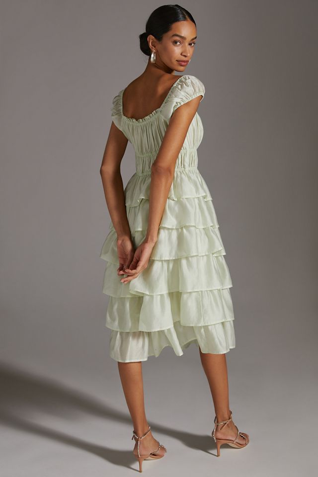 Ruffled & Tiered Midi Dress #2