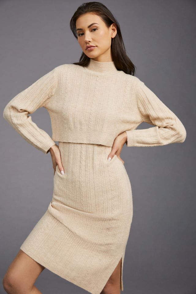 Current Air Layered Sweater Dress #2