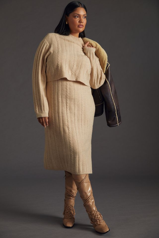 Current Air Layered Sweater Dress #5