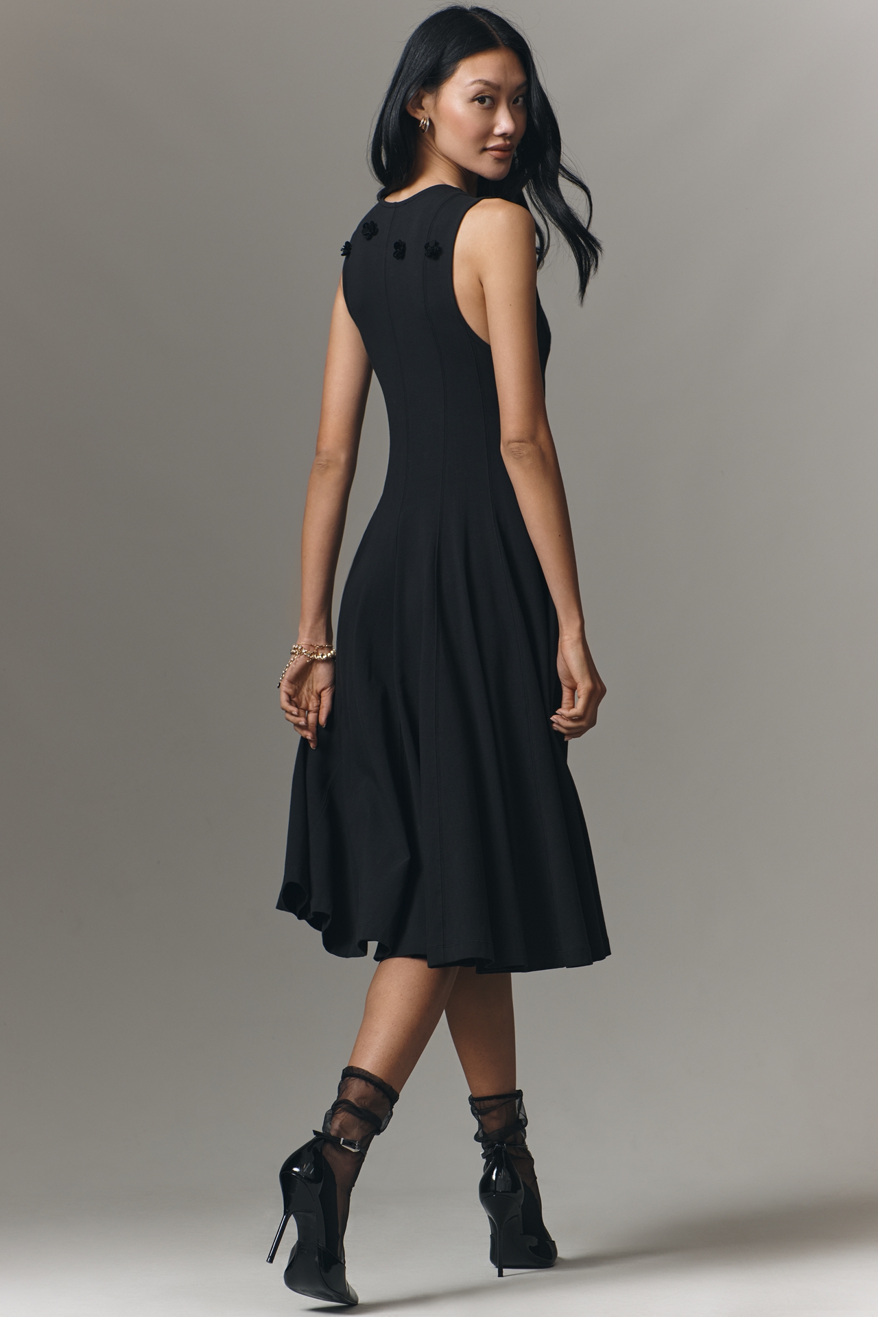 Maeve Sleeveless Embellished Midi Dress