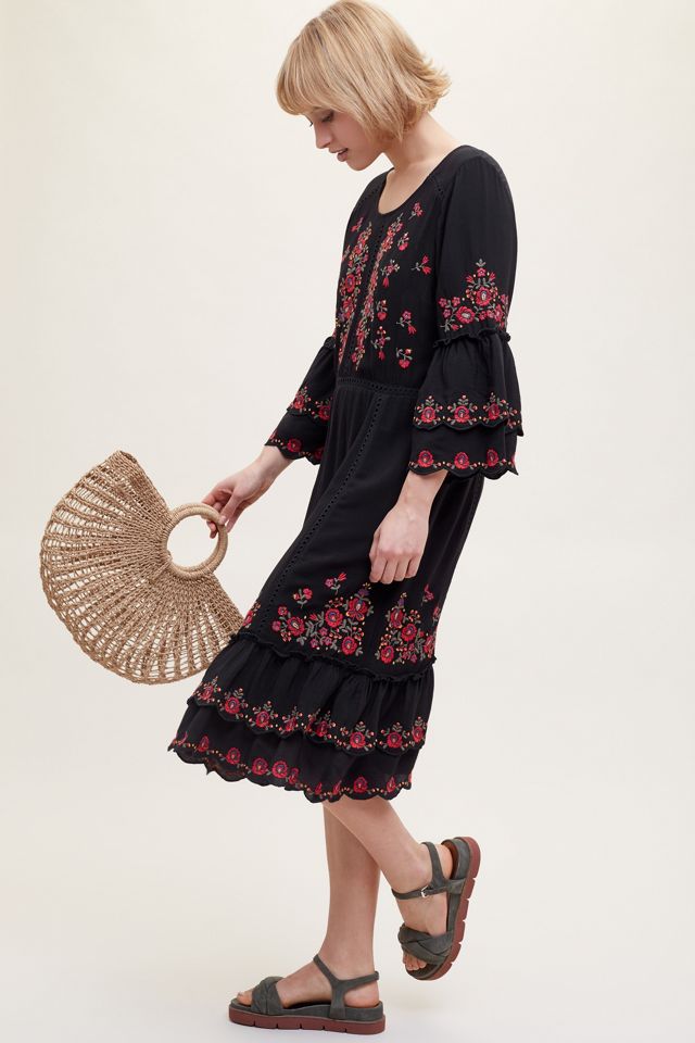 PK Berry Embroidered Peasant Dress | Anthropologie UK