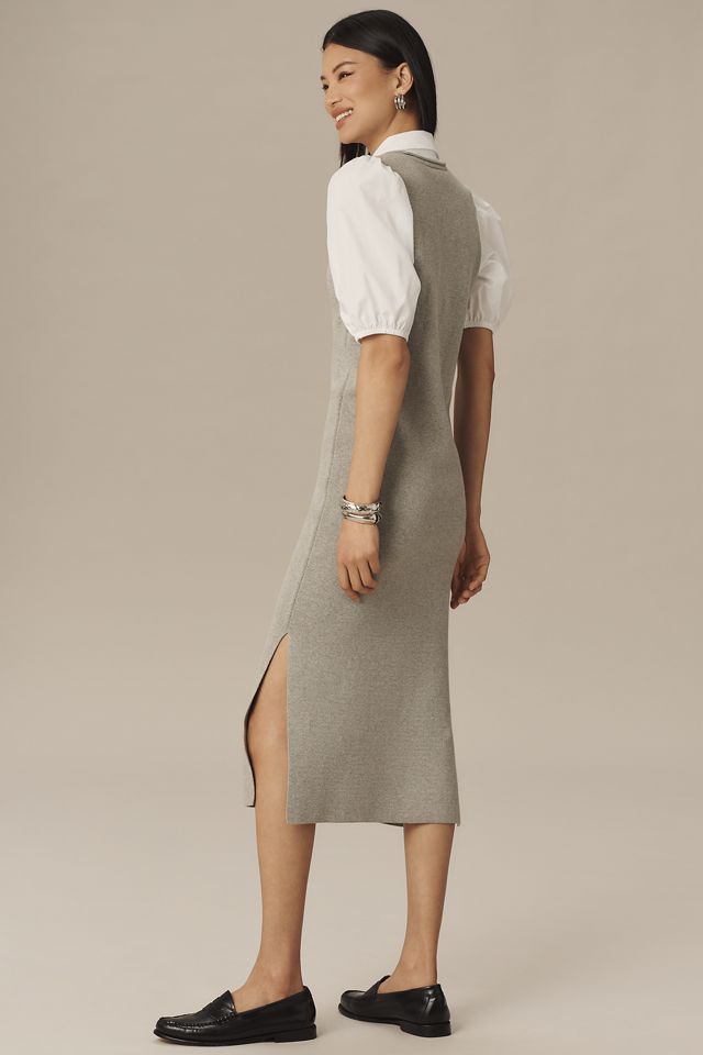 By Anthropologie Twofer Knit Shirt Dress #1