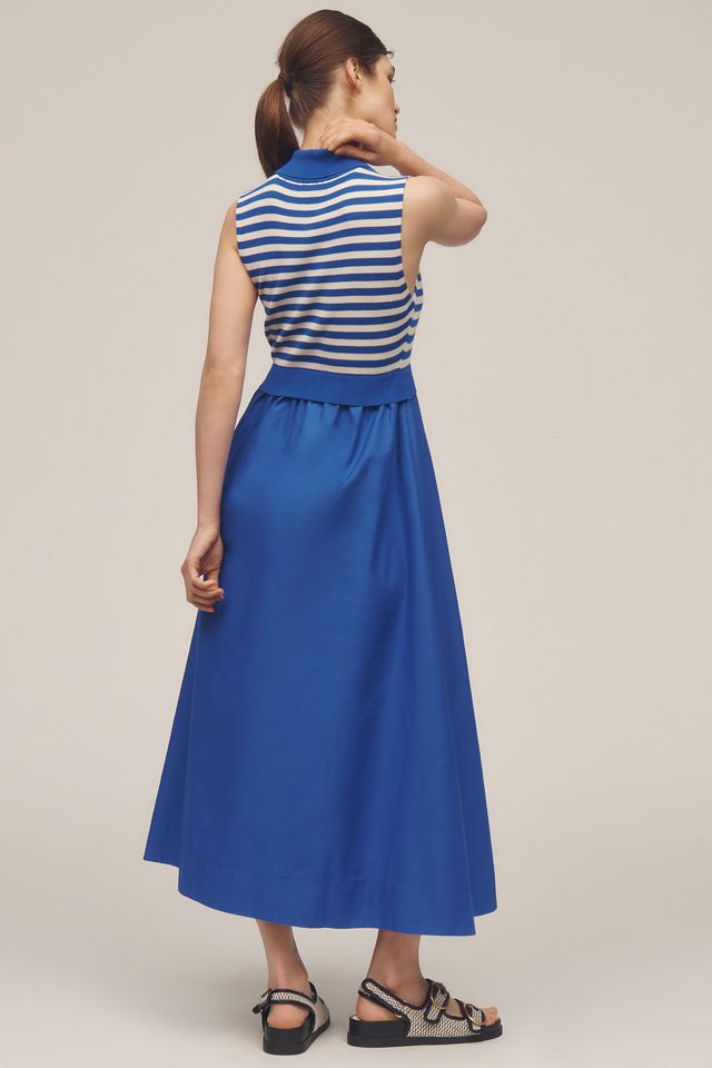 By Anthropologie Thea Polo Collar Sleeveless Dress #1