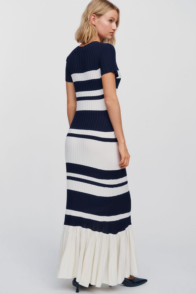 Maeve Ruffle-Hem Sweater Midi Dress #2