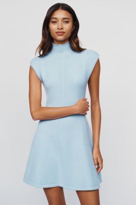 By Anthropologie Mock Neck Sweater Mini Dress