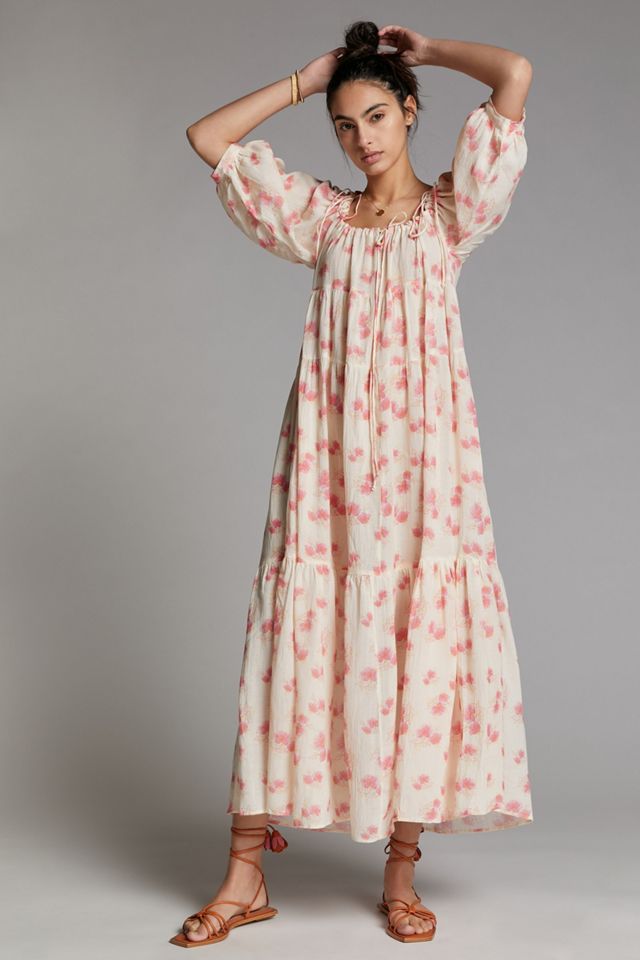 tie neck dress Coco Moon - Toddler Bamboo Dress - Hibiscus Kiss