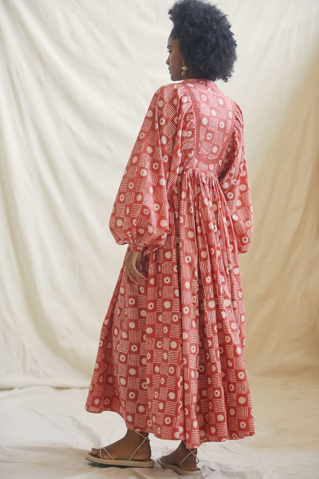 Kinga Csilla Keyhole Printed Maxi Dress | Anthropologie