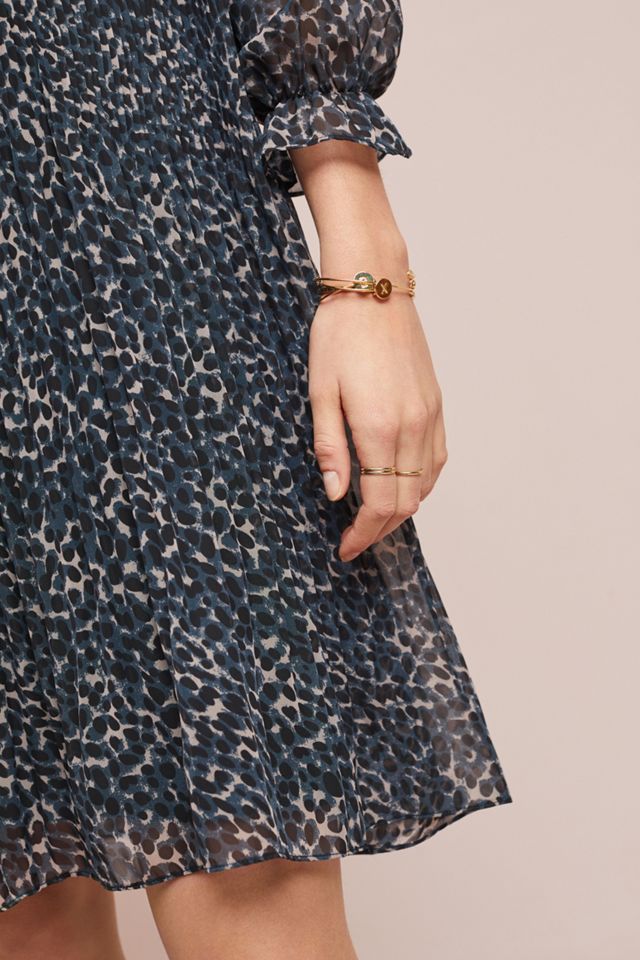 Pleated Leopard Dress #3