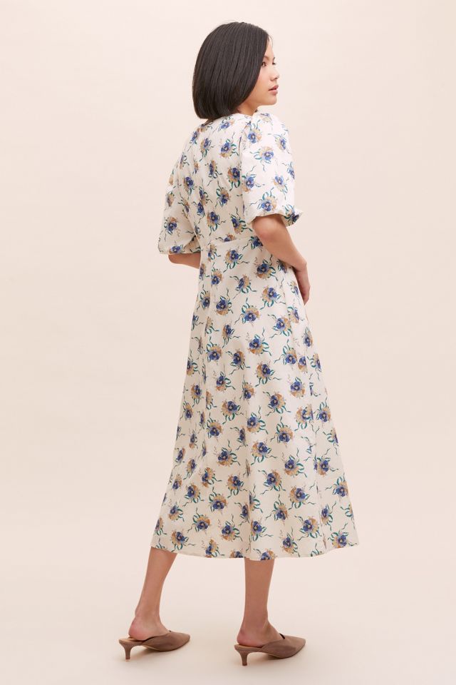 Annette Poplin Printed Midi Dress #2