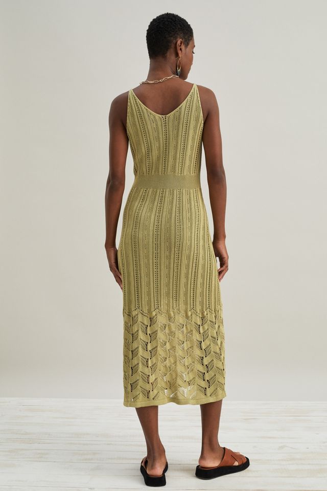 Pointelle Knitted Midi Dress #1