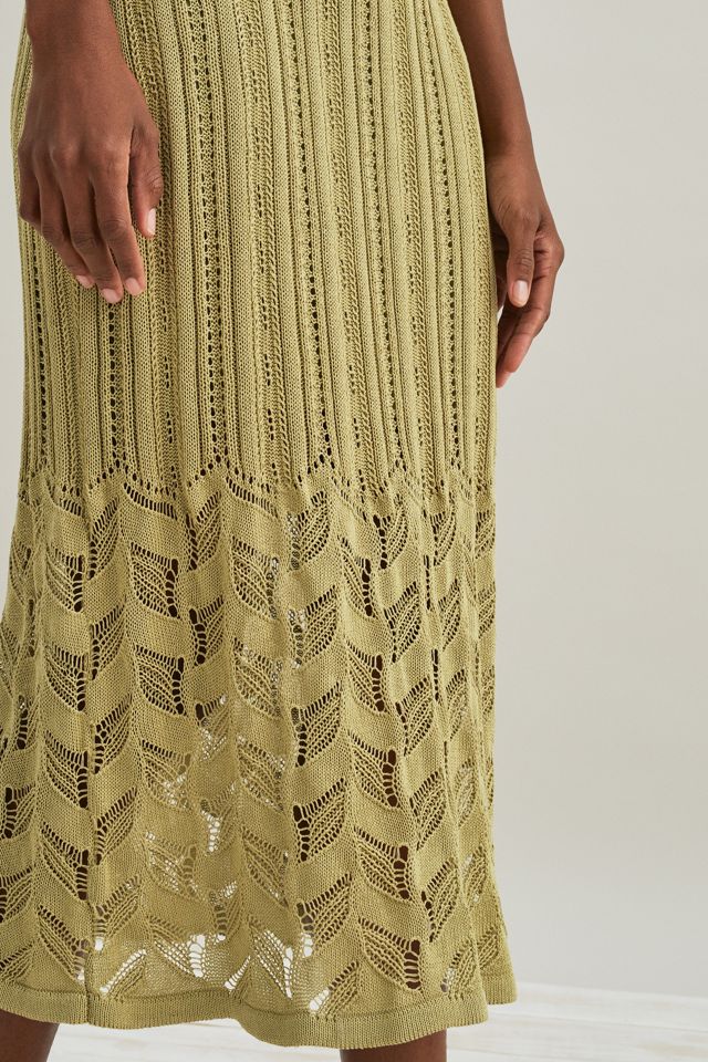 Pointelle Knitted Midi Dress #3