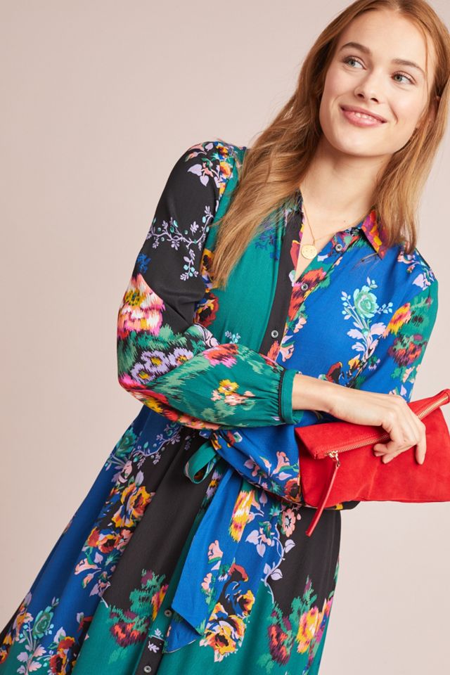 Floral Patchwork Shirtdress #2