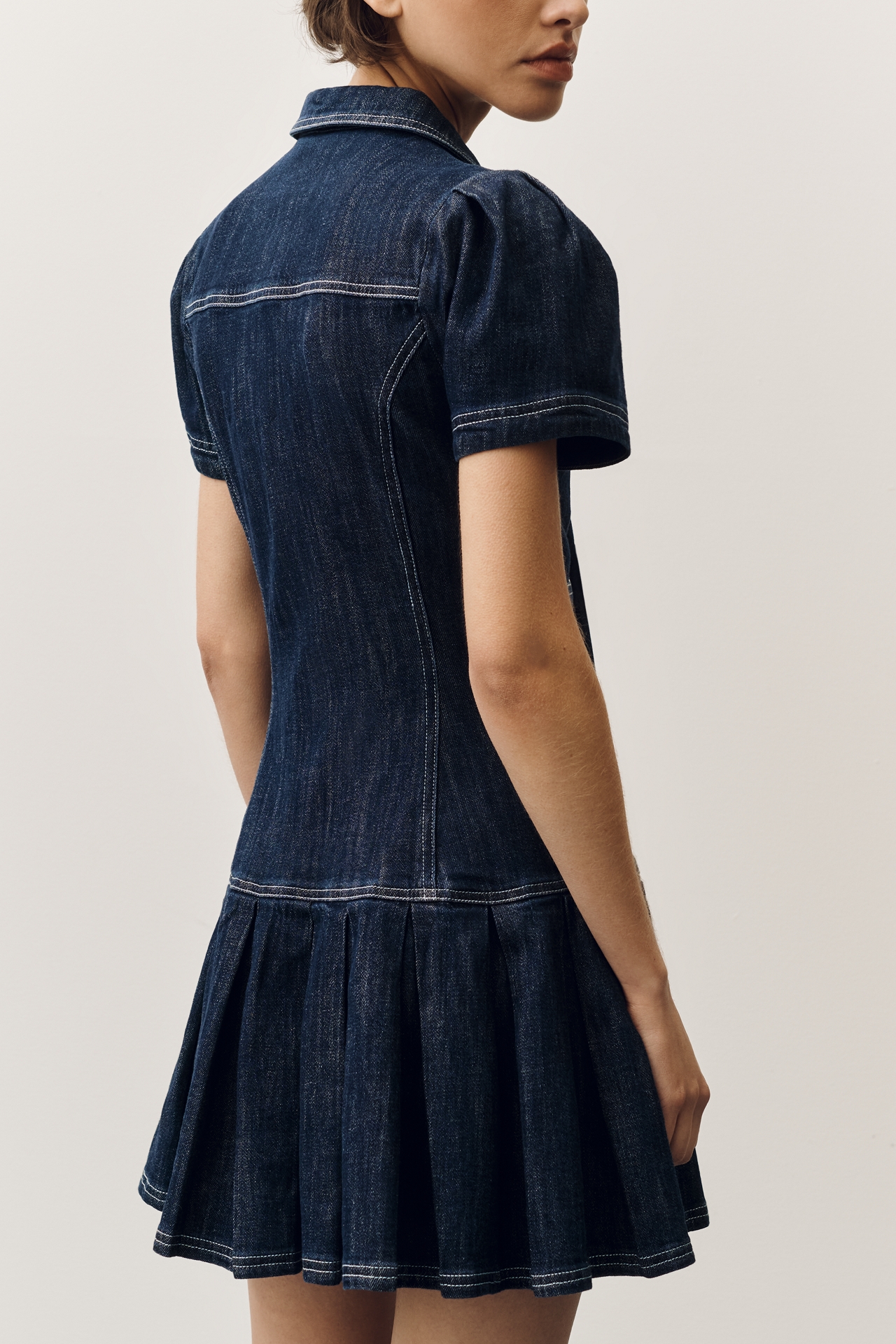Pilcro Denim Peacoat Mini Dress