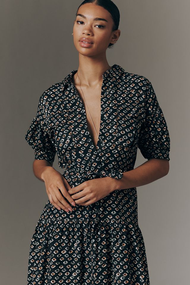 By Anthropologie Utility Pocket Shirtdress #1