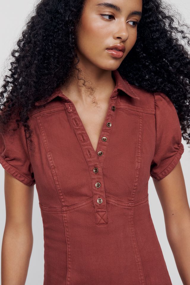 Pilcro Rebekah Denim Slim Midi Dress #1
