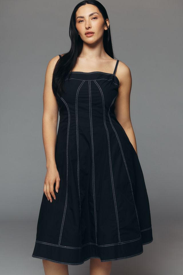 Pilcro Marin 100% Cotton Poplin Midi Dress #5